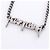 Balenciaga Typo Metal Antique Silver Necklace - view 2