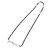 Balenciaga Typo Metal Antique Silver Necklace - view 3