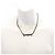 Balenciaga Typo Metal Antique Silver Necklace - view 5