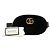 Belt bag in velluto matelassé GG Marmont nero di Gucci - vista 8
