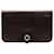 Portefeuille Hermès Dogon Duo GM en cuir Swift marron Veau façon poulain Marron foncé