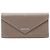 Balenciaga graue Leder Langbörse Braun