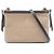 Borsa a spalla in jacquard con logo Prada Nero Beige