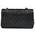 Chanel Vintage Classic Double Flap Quilted Lambskin Small Nero - vista 2