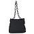 Borsa a Spalla con Catena Prada Tessuto Media Nero - vista 2