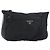 Borsa messenger con zip frontale Prada Tessuto media Nero