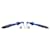 Orecchini Hermès Loop Grand PM in alluminio blu navy Nero  - vista 4