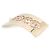 Fermaglio in strass CHANEL COCO Rosa D'oro - vista 2