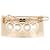 Fermaglio in strass CHANEL COCO Rosa D'oro - vista 3