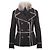 Prada Vintage Wool Jacket with Fur Collar Grey
