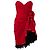 Moschino Couture Strapless Rosette Kleid – 90er Rot