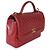Timeless Bolsa de mão com aba em couro de bezerro vermelho Chanel - vista 4