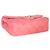 Timeless Bolsa retangular mini de couro de cordeiro matelassado rosa Chanel com pérolas Crush - vista 7