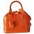 Borsa Louis Vuitton Alma BB in Coccodrillo Arancione - vista 11