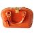 Borsa Louis Vuitton Alma BB in Coccodrillo Arancione - vista 9