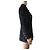 Chaqueta Chanel de lurex negro con botones de logo CC - vista 3