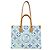 Borsa a Spalla Louis Vuitton On the Go MM Bianco Blu