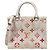 Borsa a Spalla On the Go BB Sunrise Aquarelle di Louis Vuitton Rosa Bianco Arancione
