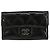 Chanel Vintage CC Schlüsselanhänger aus Metall Schwarz