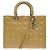 Christian Dior Lady Dior Cannage Quilt Patent Medium Giallo