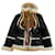 DSQUARED2 ICON Lederjacke mit Fell Braun Schwarz Beige Kamel