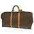 Borsa Keepall Louis Vuitton in tela Monogram 55 Marrone - vista 2