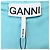 Ganni Midirock aus blauer Polyester mit Pailletten und Schlitz - Ansicht 4