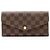 Portafoglio Sarah Damier Ebene Louis Vuitton Marrone