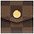 Portafoglio Sarah Damier Ebene Louis Vuitton Marrone - vista 7