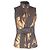 Gilet imbottito in poliamide con stampa metallica Escada in marrone