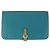 Portafoglio Lungo Dogon GM Hermès Blu