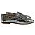 Mocassini perforati Tod's in pelle metallica Argento Metallico - vista 13