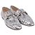 Mocassini perforati Tod's in pelle metallica Argento Metallico - vista 2