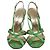 Sandali con cinturini Dolce & Gabbana in raso verde - vista 2
