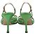 Sandali con cinturini Dolce & Gabbana in raso verde - vista 5
