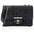 Gabrielle Borsa Beauty Lock in pelle di agnello tweed di Chanel Nero