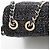 Gabrielle Borsa Beauty Lock in pelle di agnello tweed di Chanel Nero - vista 10