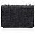 Gabrielle Borsa Beauty Lock in pelle di agnello tweed di Chanel Nero - vista 3