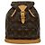 Louis Vuitton Monogram Leder Rucksack Braun - Ansicht 2