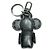 Llave Doudou Vivienne Monogram Louis Vuitton Negro - vista 2