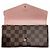 Portafoglio Sarah Damier Louis Vuitton Marrone - vista 3