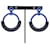 Pendientes Hermès Loop Grand PM de aluminio Azul  - vista 1