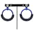 Pendientes Hermès Loop Grand PM de aluminio Azul  - vista 3
