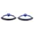 Pendientes Hermès Loop Grand PM de aluminio Azul  - vista 5