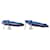 Pendientes Hermès Loop Grand PM de aluminio Azul  - vista 8
