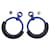 Pendientes Hermès Loop Grand PM de aluminio Azul  - vista 9