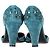 Marc Jacobs Studded Ankle Strap Pumps in Turquoise Suede - view 5