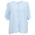 Blusa Tyana Ba&sh en algodón azul claro
