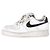 Tênis Nike Air Force 1 Baixo em Couro Branco Cru - vista 4