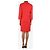 Hermès Rotes Kaschmir-Midi-Kleid mit V-Ausschnitt - Größe UK 6 - Ansicht 2